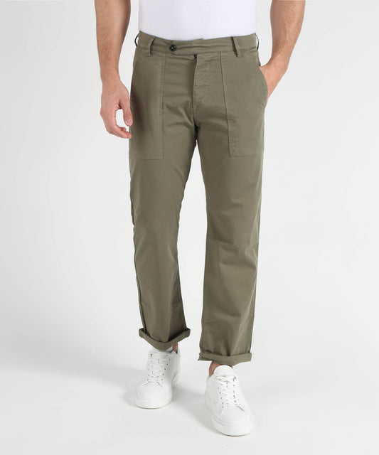 Pantaloni MRN Pantalone uomo in cotone stretch modello work Verde | MRN Pantaloni MRN Pantalone uomo in cotone stretch modello work Verde | MRN