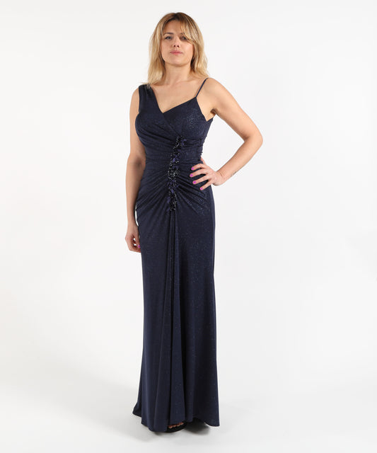 Abiti MUSANI Abito lungo glitter Blu | MUSANI Abiti MUSANI Abito lungo glitter Blu | MUSANI