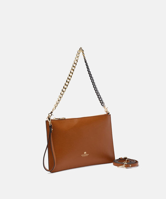 Pochette CUOIERIA FIORENTINA Alice pochette media con bracciale Cammello | CUOIERIA FIORENTINA Pochette CUOIERIA FIORENTINA Alice pochette media con bracciale Cammello | CUOIERIA FIORENTINA