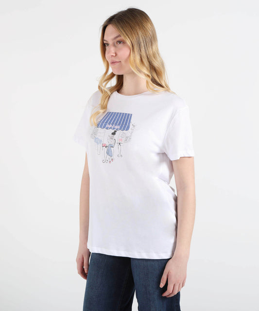 T-shirts LIUJO WHITE Printed T-Shirt Bianco | LIUJO WHITE T-shirts LIUJO WHITE Printed T-Shirt Bianco | LIUJO WHITE