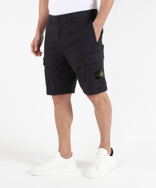 Bermuda STONE ISLAND STRETCH COTTON TELA 'PARACADUTE' - Bermuda cargo vestibilità regular con tasche con zip Navy | STONE ISLAND Bermuda STONE ISLAND STRETCH COTTON TELA 'PARACADUTE' - Bermuda cargo vestibilità regular con tasche con zip Navy | STONE ISLAND