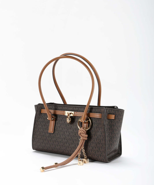 Bags MICHAEL KORS Small Hamilton Moderne Logo Satchel Marrone | MICHAEL KORS Bags MICHAEL KORS Small Hamilton Moderne Logo Satchel Marrone | MICHAEL KORS