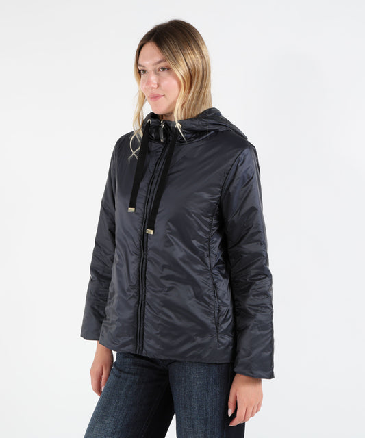 Giacche MAX MARA THE CUBE Giacca in Tela Antigoccia con Cappuccio Blu | MAX MARA THE CUBE Giacche MAX MARA THE CUBE Giacca in Tela Antigoccia con Cappuccio Blu | MAX MARA THE CUBE