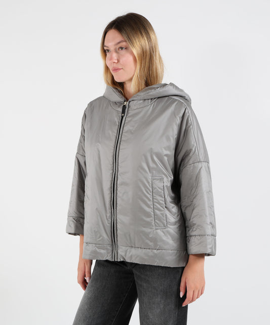 Giacche MAX MARA THE CUBE Giacca Imbottita Corta con Spacchi Laterali Grigio | MAX MARA THE CUBE Giacche MAX MARA THE CUBE Giacca Imbottita Corta con Spacchi Laterali Grigio | MAX MARA THE CUBE