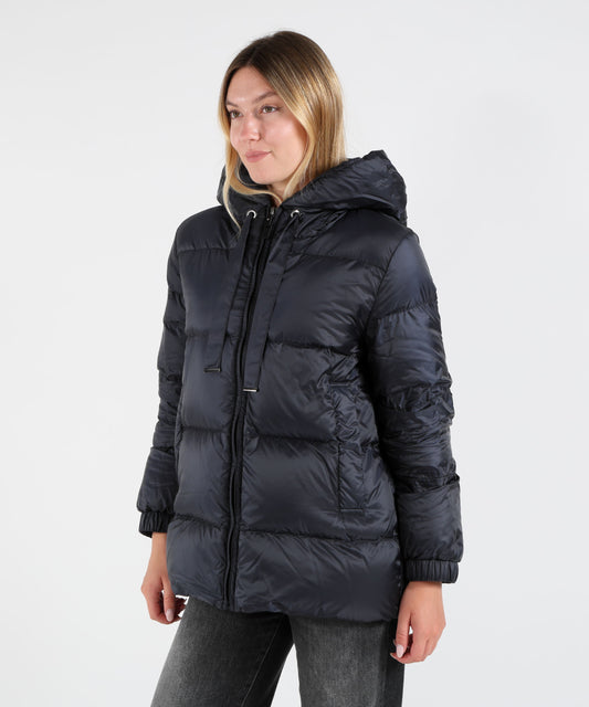 Piumini MAX MARA THE CUBE Giacca Imbottita Corta Trapuntata con Cappuccio Blu | MAX MARA THE CUBE Piumini MAX MARA THE CUBE Giacca Imbottita Corta Trapuntata con Cappuccio Blu | MAX MARA THE CUBE