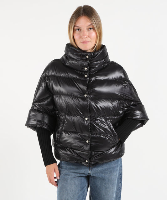 Puffer jackets HERNO Three-quarter sleeve puffer jacket Nero | HERNO Puffer jackets HERNO Three-quarter sleeve puffer jacket Nero | HERNO