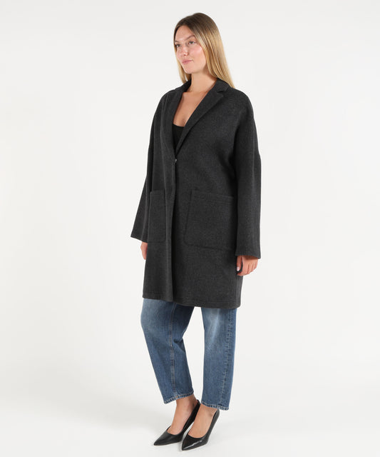 Cappotti SEMICOUTURE Cappotto sigmund Grigio | SEMICOUTURE Cappotti SEMICOUTURE Cappotto sigmund Grigio | SEMICOUTURE