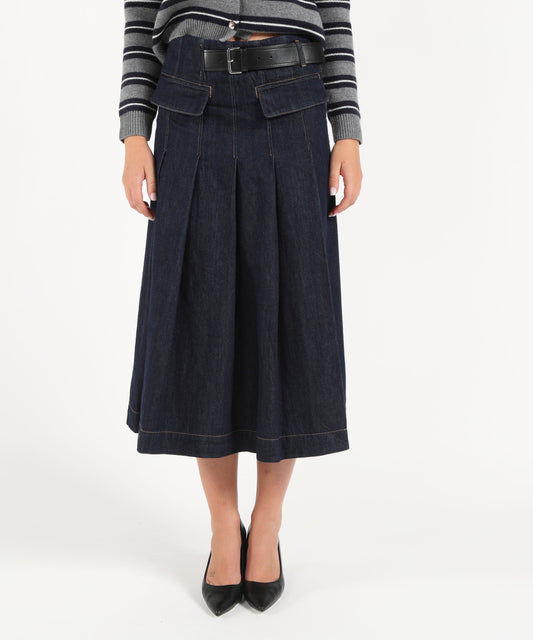 Gonne SEMICOUTURE Gonna carla Denim | SEMICOUTURE Gonne SEMICOUTURE Gonna carla Denim | SEMICOUTURE
