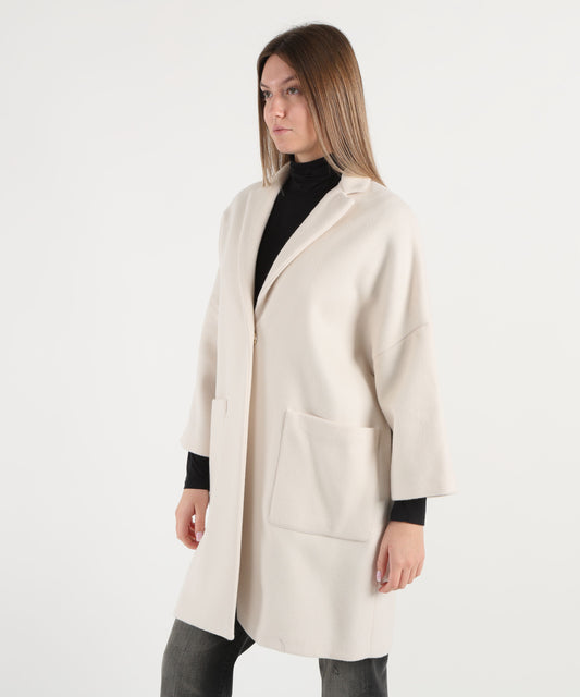 Cappotti SEMICOUTURE Cappotto sigmund Panna | SEMICOUTURE Cappotti SEMICOUTURE Cappotto sigmund Panna | SEMICOUTURE