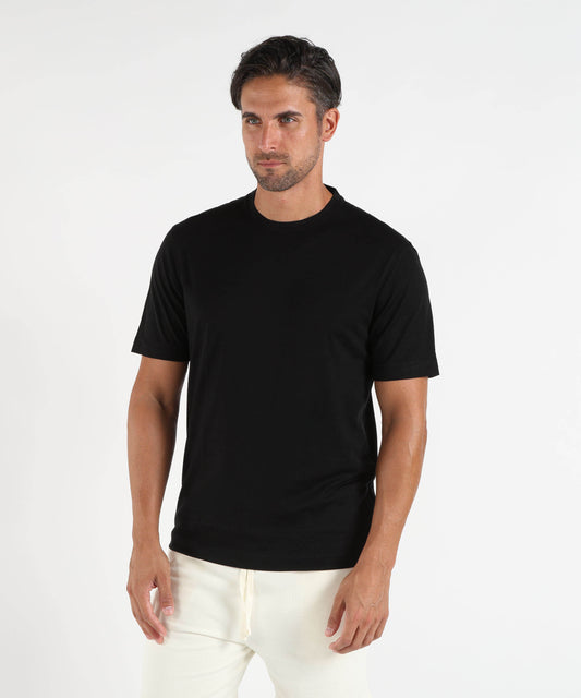 T-shirt ARCHIVIUM T-Shirt Uomo Tecnica in Merino Wool Off Gravity Nero | ARCHIVIUM T-shirt ARCHIVIUM T-Shirt Uomo Tecnica in Merino Wool Off Gravity Nero | ARCHIVIUM