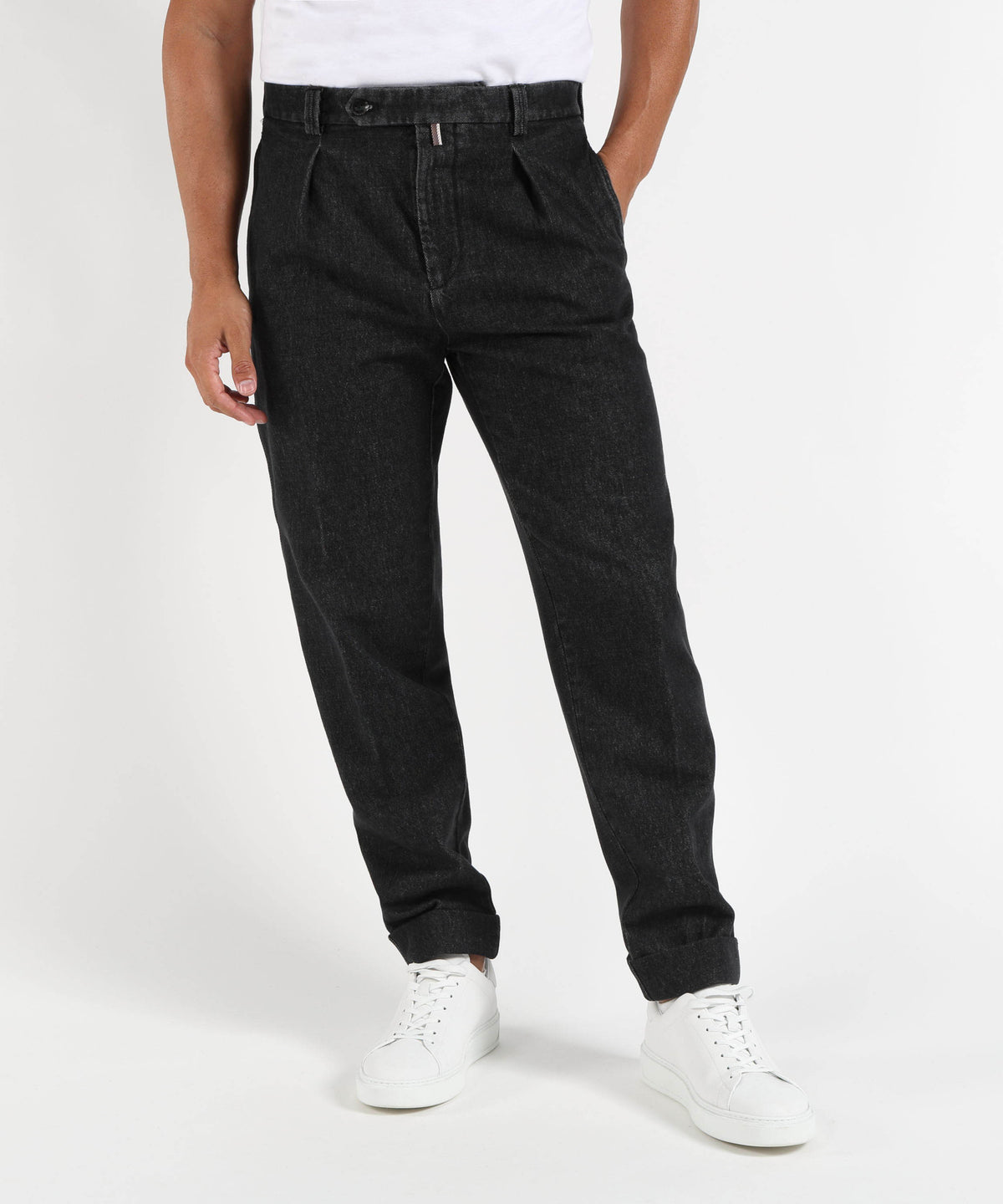 BERWICH Jeans Uomo Modello Chiaia con Effetto Invecchiato
