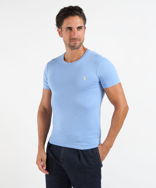 T-shirt POLO RALPH LAUREN Maglietta in jersey Custom Slim-Fit Azzurro | POLO RALPH LAUREN T-shirt POLO RALPH LAUREN Maglietta in jersey Custom Slim-Fit Azzurro | POLO RALPH LAUREN