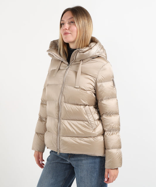 Giacche BOMBOOGIE Rome jacket - Piumino in nylon lucido Perla | BOMBOOGIE Giacche BOMBOOGIE Rome jacket - Piumino in nylon lucido Perla | BOMBOOGIE