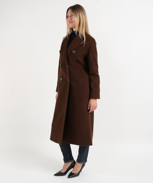 Cappotti CHIARULLI Cappotto lungo Mirna Marrone | CHIARULLI Cappotti CHIARULLI Cappotto lungo Mirna Marrone | CHIARULLI