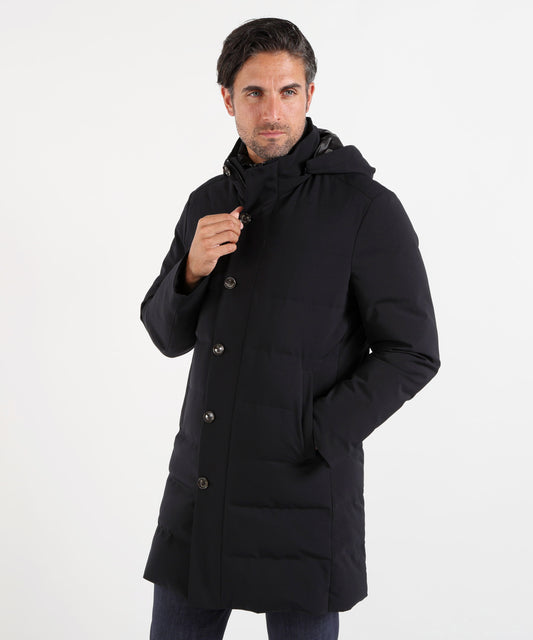 Piumini MONTECORE Cappotto trapuntato con cappuccio Navy | MONTECORE Piumini MONTECORE Cappotto trapuntato con cappuccio Navy | MONTECORE