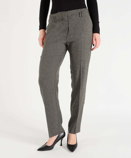 Pantaloni LIUJO BLACK Pantaloni a sigaretta in tweed Verdone | LIUJO BLACK Pantaloni LIUJO BLACK Pantaloni a sigaretta in tweed Verdone | LIUJO BLACK
