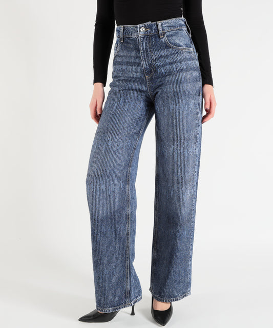 Jeans LIUJO denim Jeans straight con strass Denim | LIUJO denim Jeans LIUJO denim Jeans straight con strass Denim | LIUJO denim