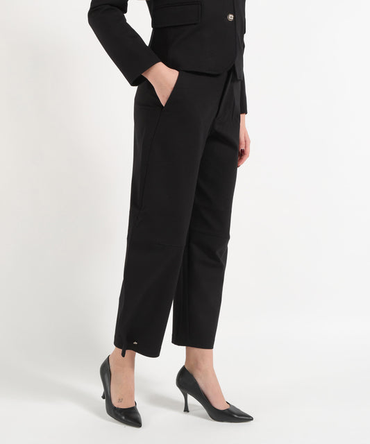 Pantaloni LIUJO WHITE Pantaloni balloon in punto milano Nero | LIUJO WHITE Pantaloni LIUJO WHITE Pantaloni balloon in punto milano Nero | LIUJO WHITE