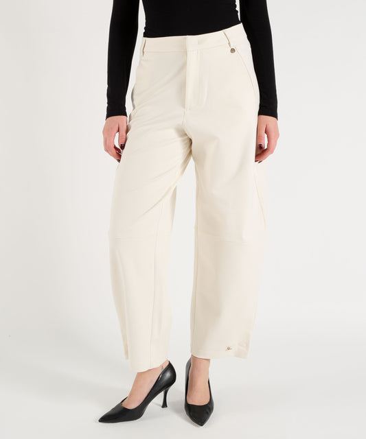 Pantaloni LIUJO WHITE Pantaloni balloon in punto milano Ecru | LIUJO WHITE Pantaloni LIUJO WHITE Pantaloni balloon in punto milano Ecru | LIUJO WHITE