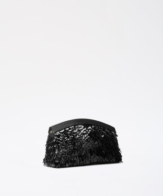 Pochette MICHAEL KORS Clutch convertibile Athena piccola con paillettes metallizzate Nero | MICHAEL KORS Pochette MICHAEL KORS Clutch convertibile Athena piccola con paillettes metallizzate Nero | MICHAEL KORS