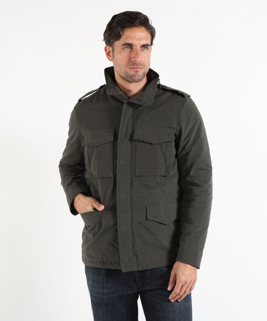 Giacche ASPESI MINI FIELD JACKET COT IN TELA DI MISTO COTONE Grigio | ASPESI Giacche ASPESI MINI FIELD JACKET COT IN TELA DI MISTO COTONE Grigio | ASPESI