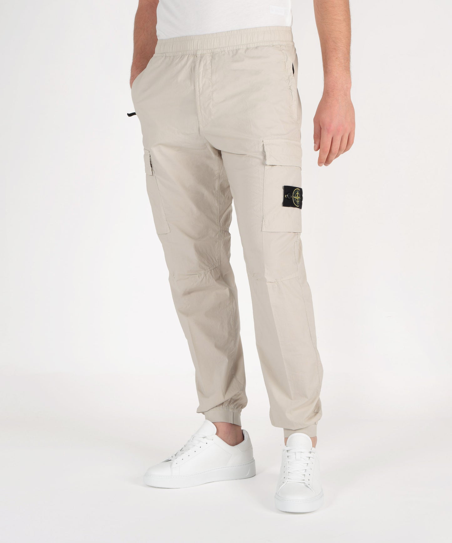 STONE ISLAND Pantaloni cargo regular affusolati con tasche con zip