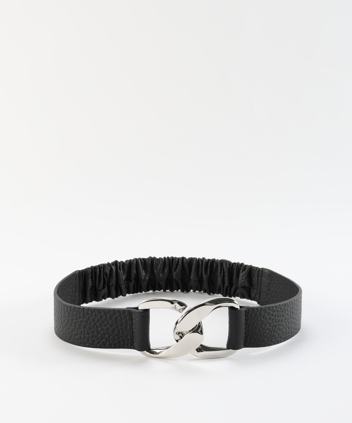 ORCIANI Cintura elasticizzata Soft in pelle 4 cm