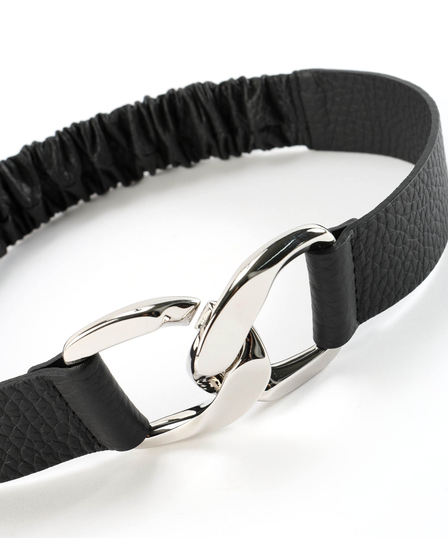 ORCIANI Cintura elasticizzata Soft in pelle 4 cm