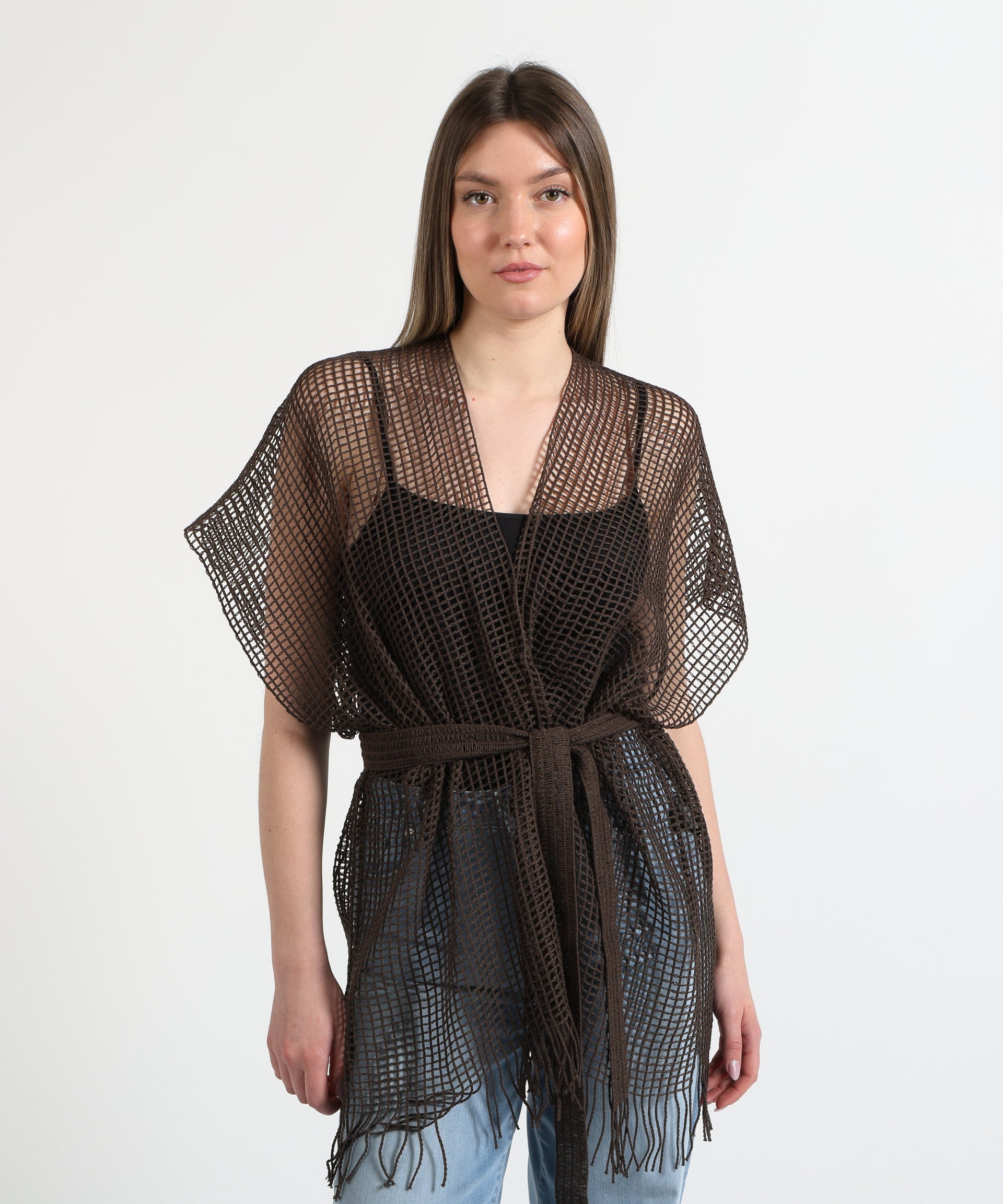 LIVIANA CONTI Kimono a rete