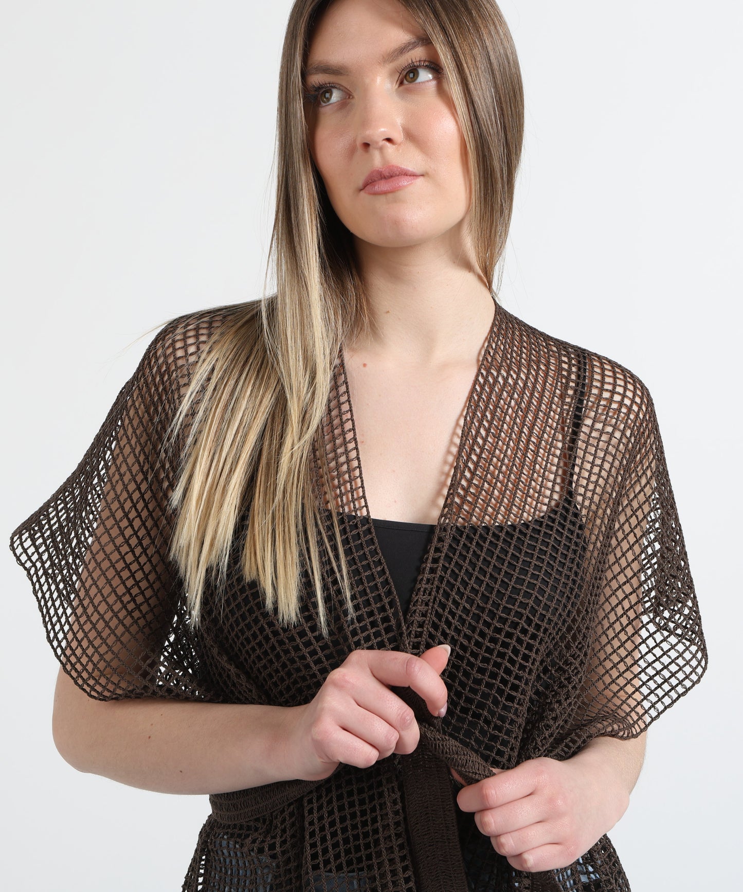 LIVIANA CONTI Kimono a rete