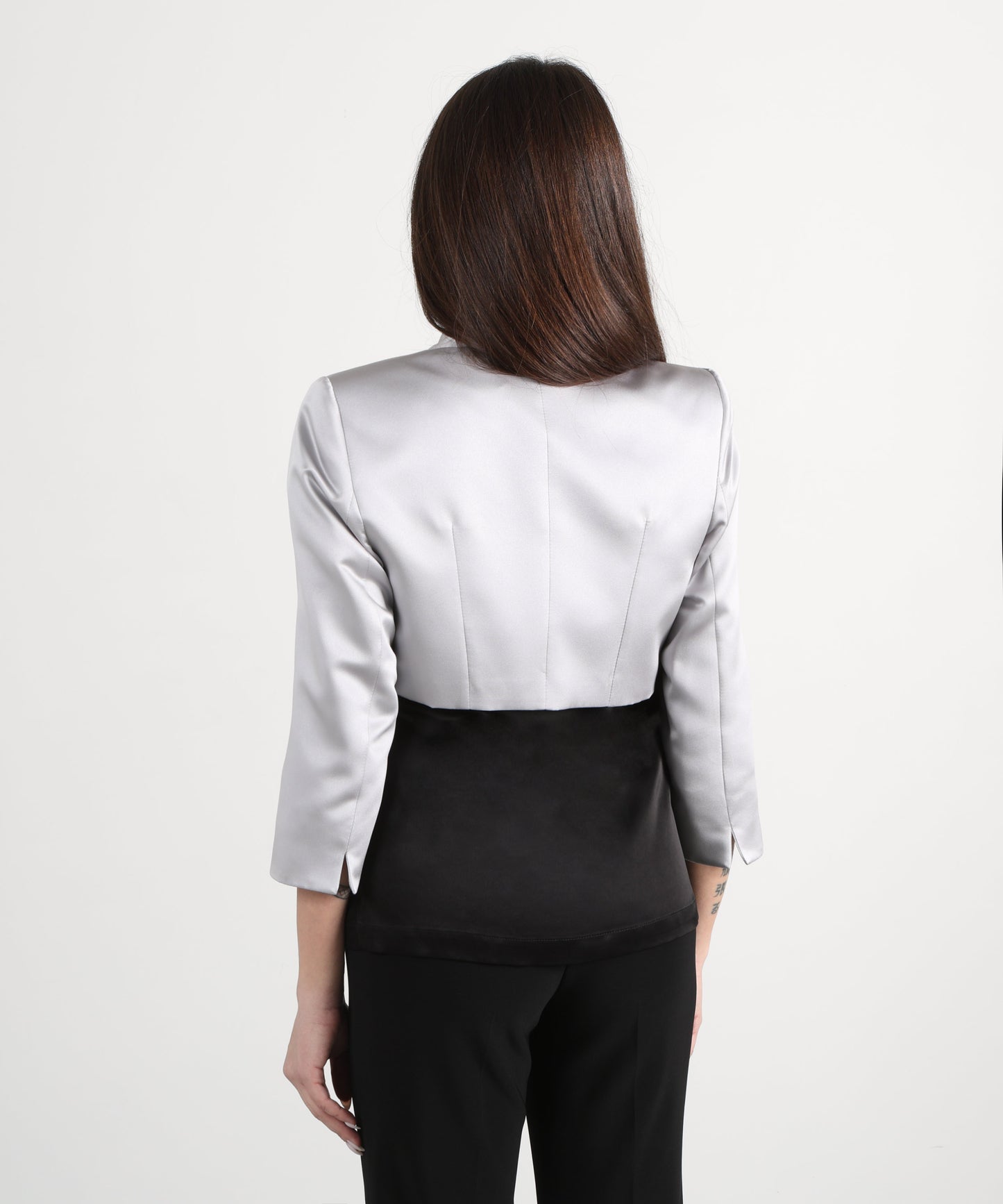 SONIA PENA Bolero in raso mikado