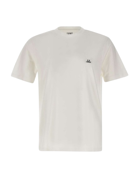 C.P. COMPANY jersey logo patch t-shirt