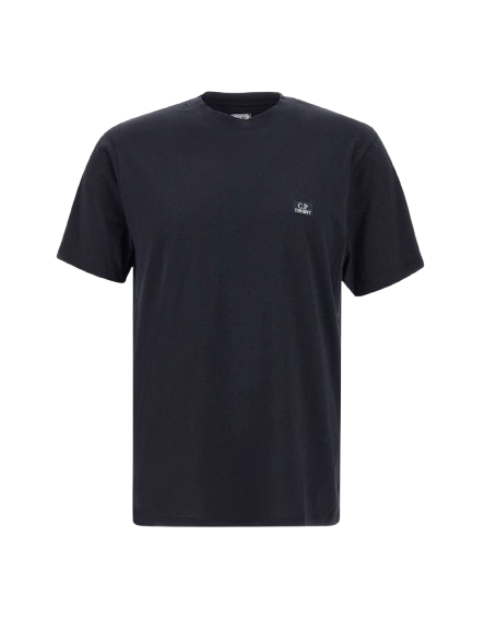 C.P. COMPANY jersey logo patch t-shirt