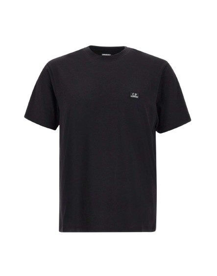 C.P. COMPANY jersey logo patch t-shirt