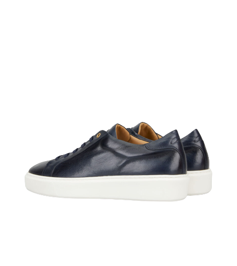 Sneakers in pelle di bufalo con suola in gomma