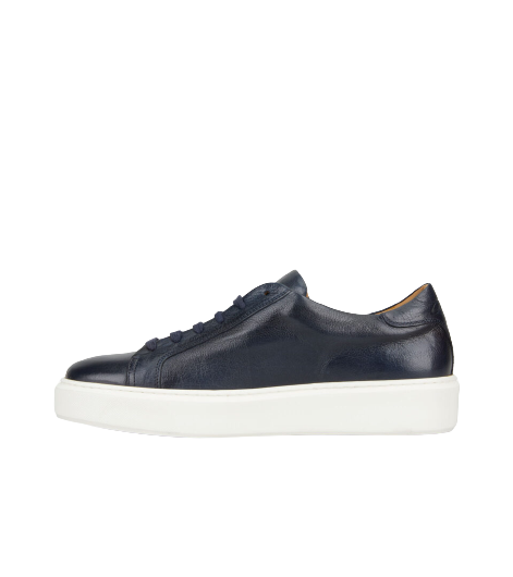 Sneakers in pelle di bufalo con suola in gomma