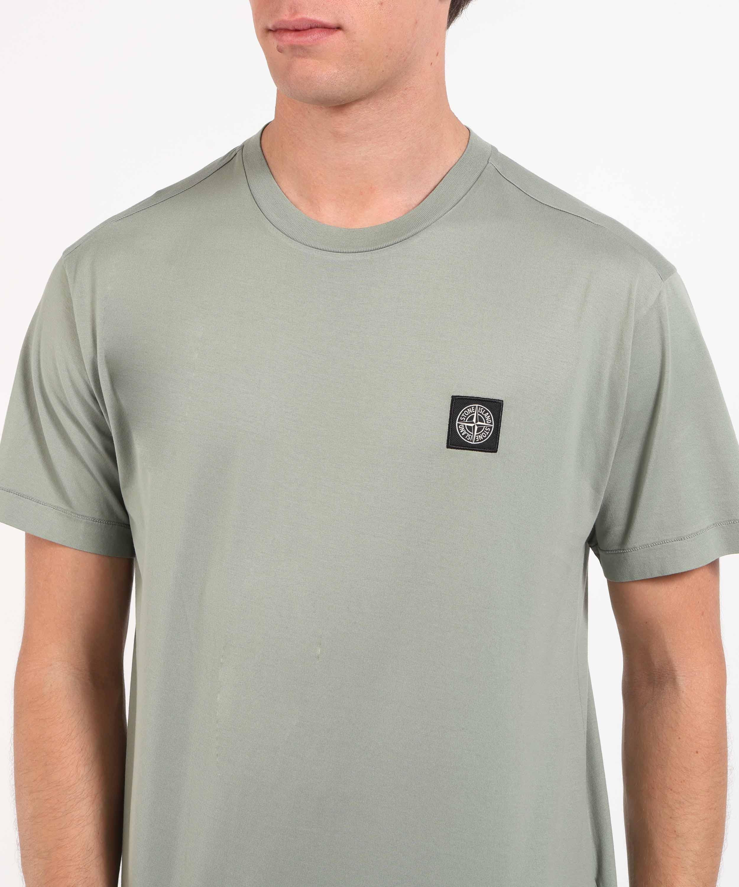 STONE ISLAND T-shirt slim fit con patch logo Compass