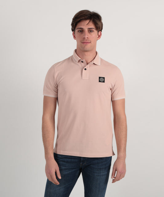 STONE ISLAND Polo slim fit con patch Bussola