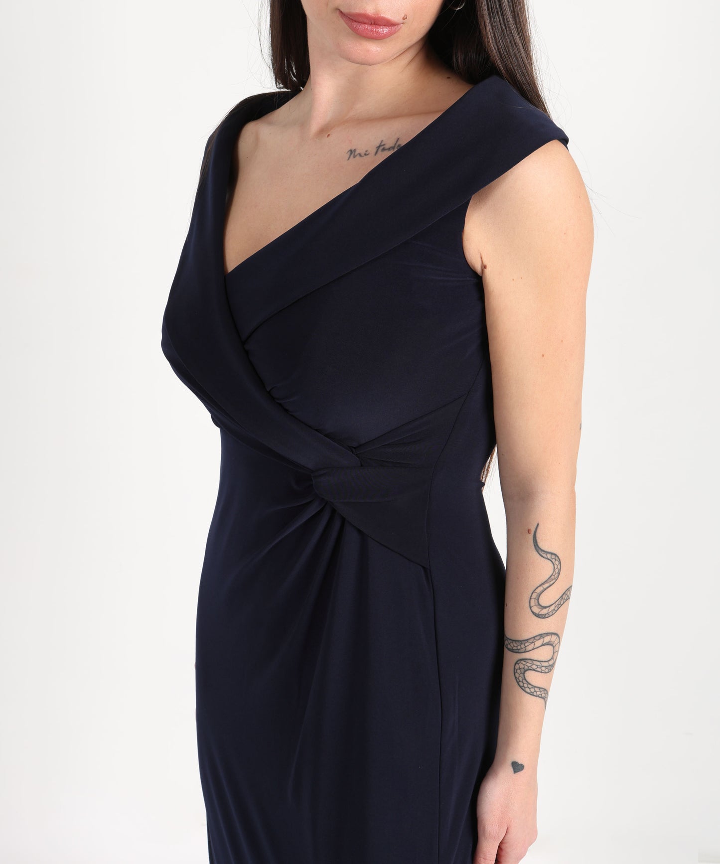 LAUREN RALPH LAUREN Abito lungo elasticizzato con spalle scoperte