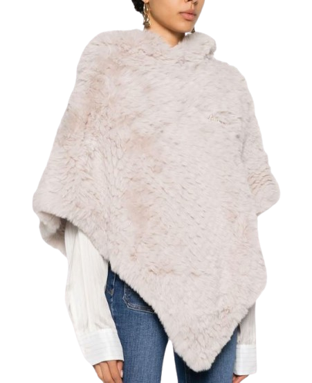 LIUJO Poncho pelliccia sintetica