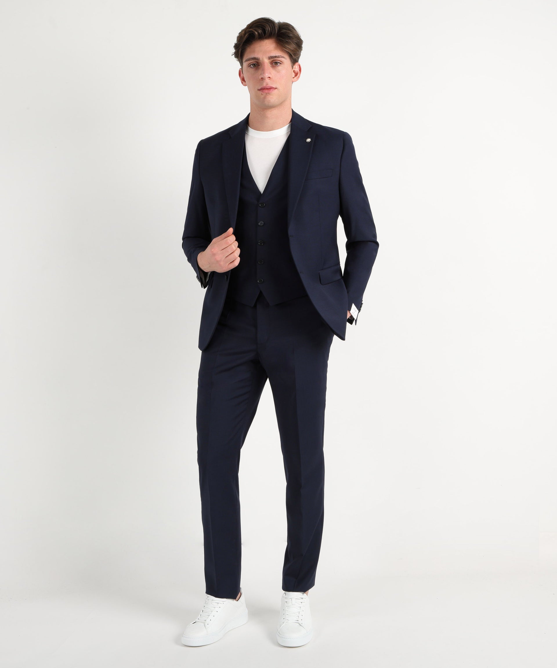 MANUEL RITZ Abito con gilet
