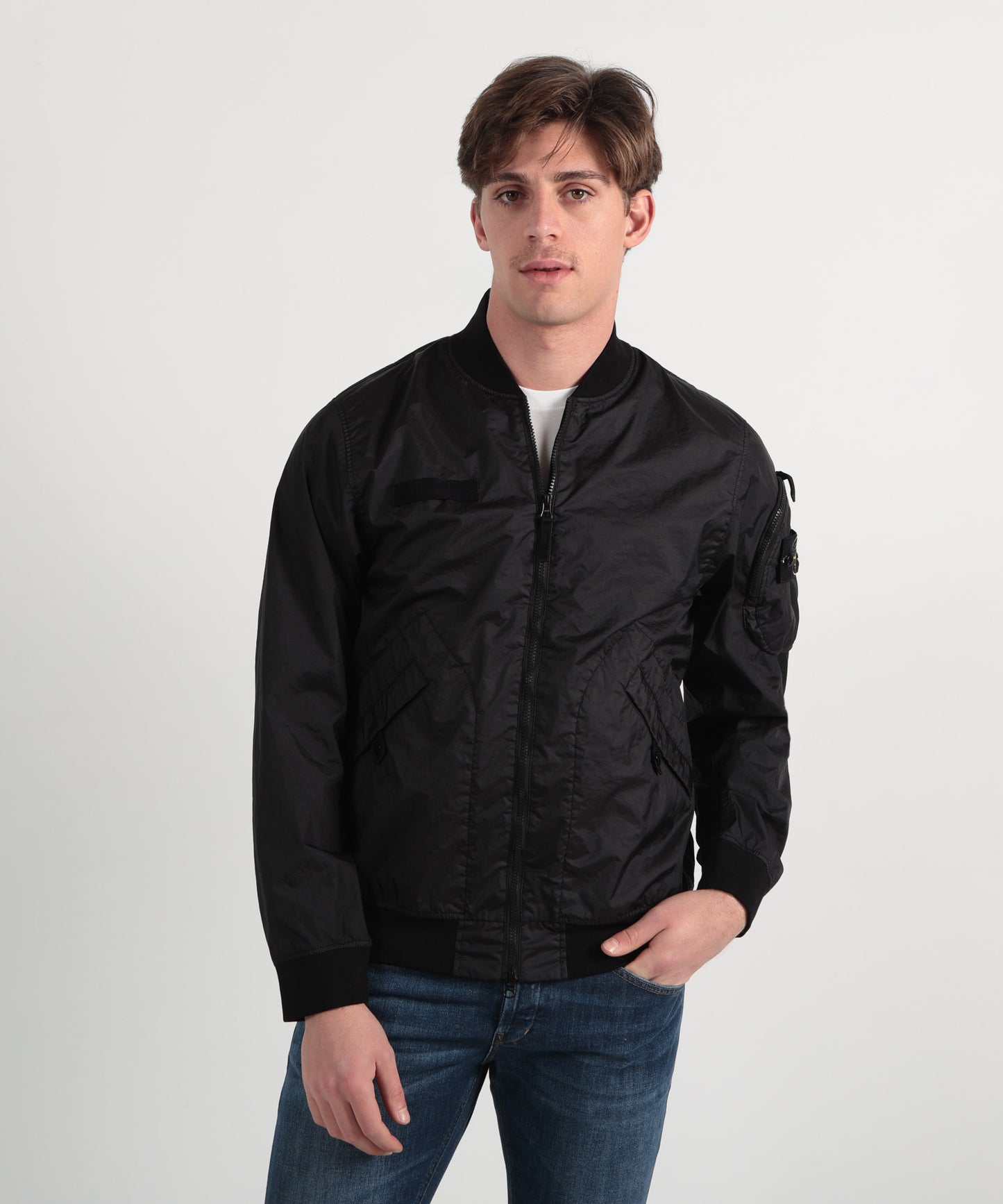 STONE ISLAND Bomber con zip