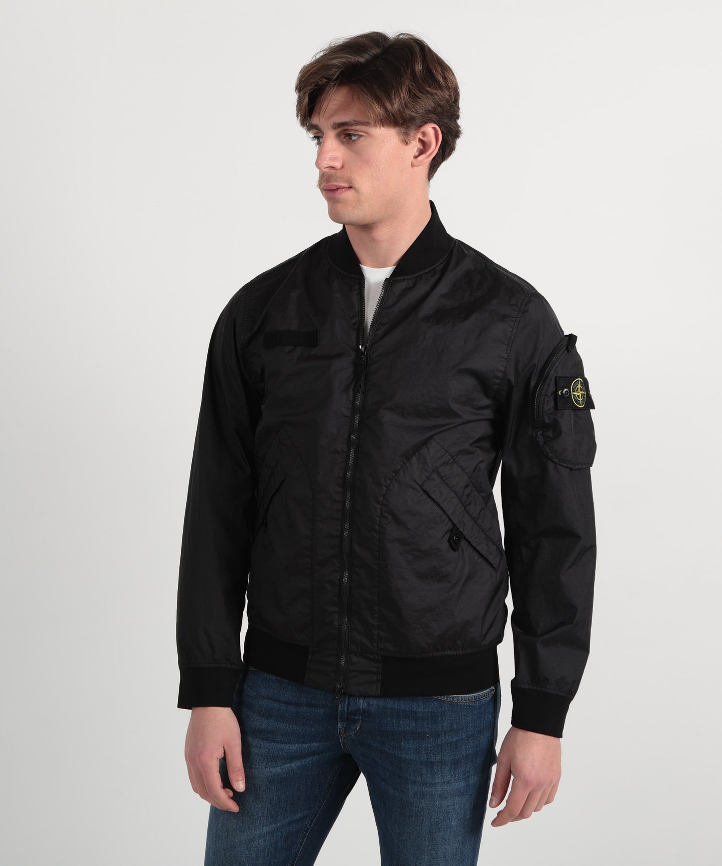 STONE ISLAND Bomber con zip