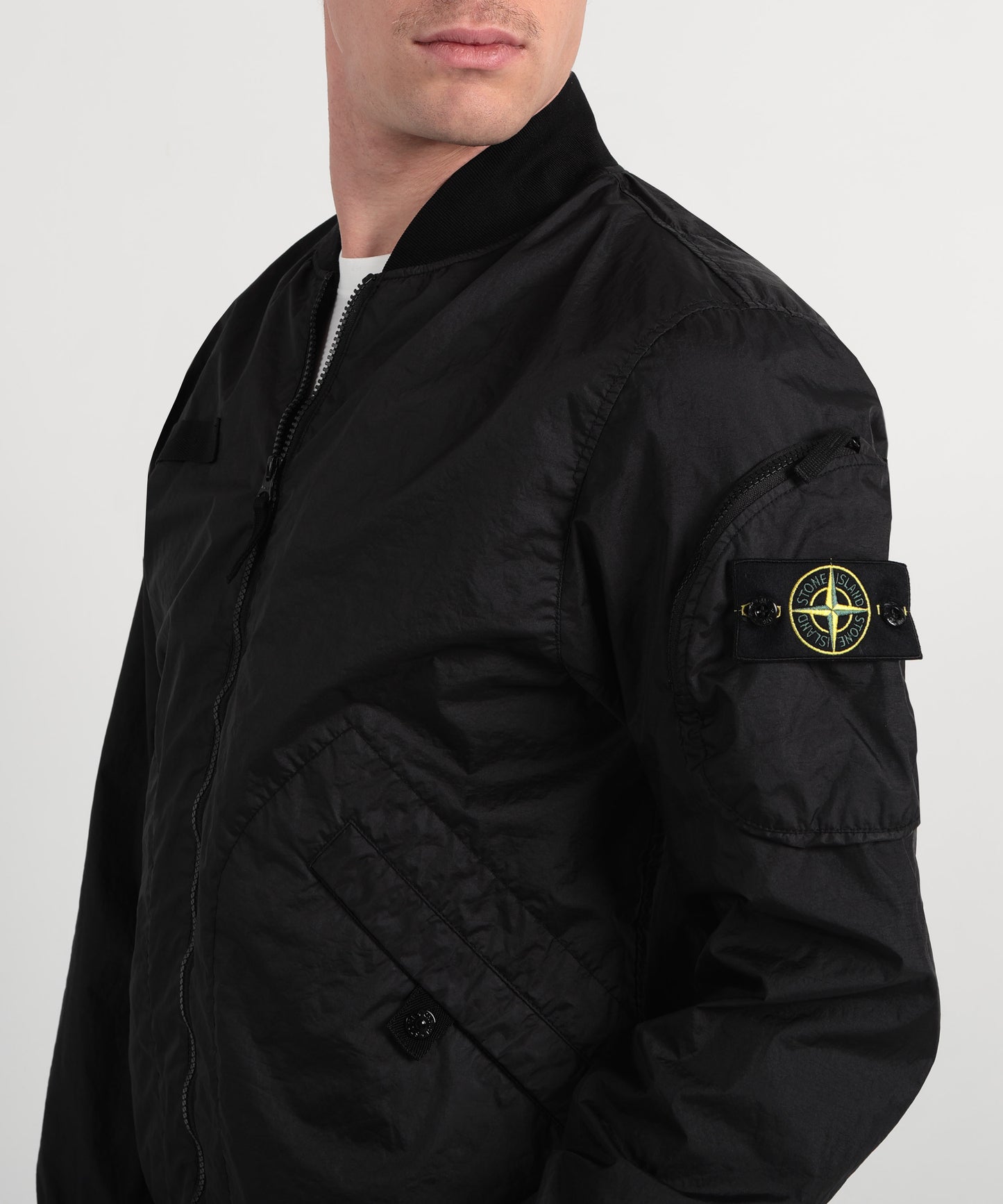 STONE ISLAND Bomber con zip