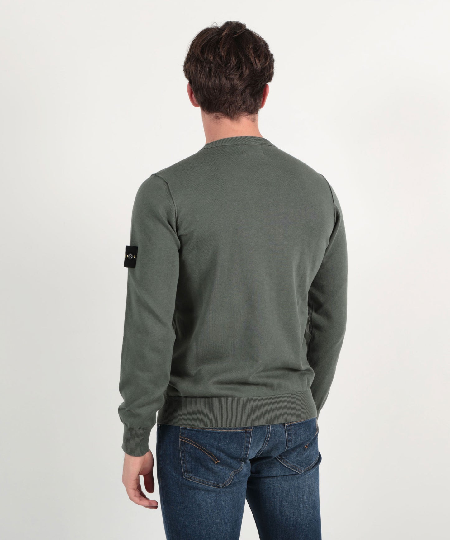 STONE ISLAND Maglia girocollo con dettaglio piccolo rotolo