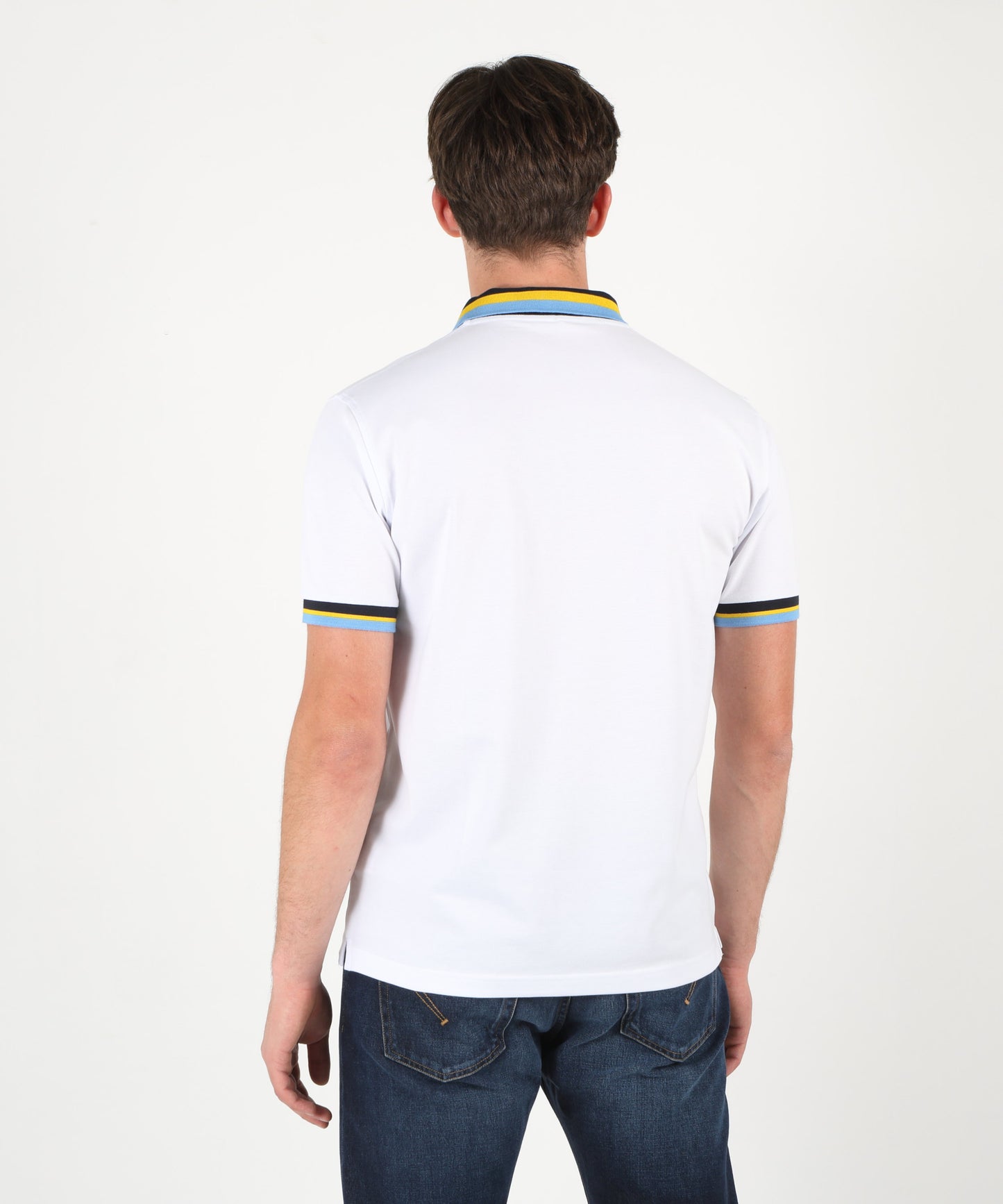 SUN 68 collar multistripes s/s