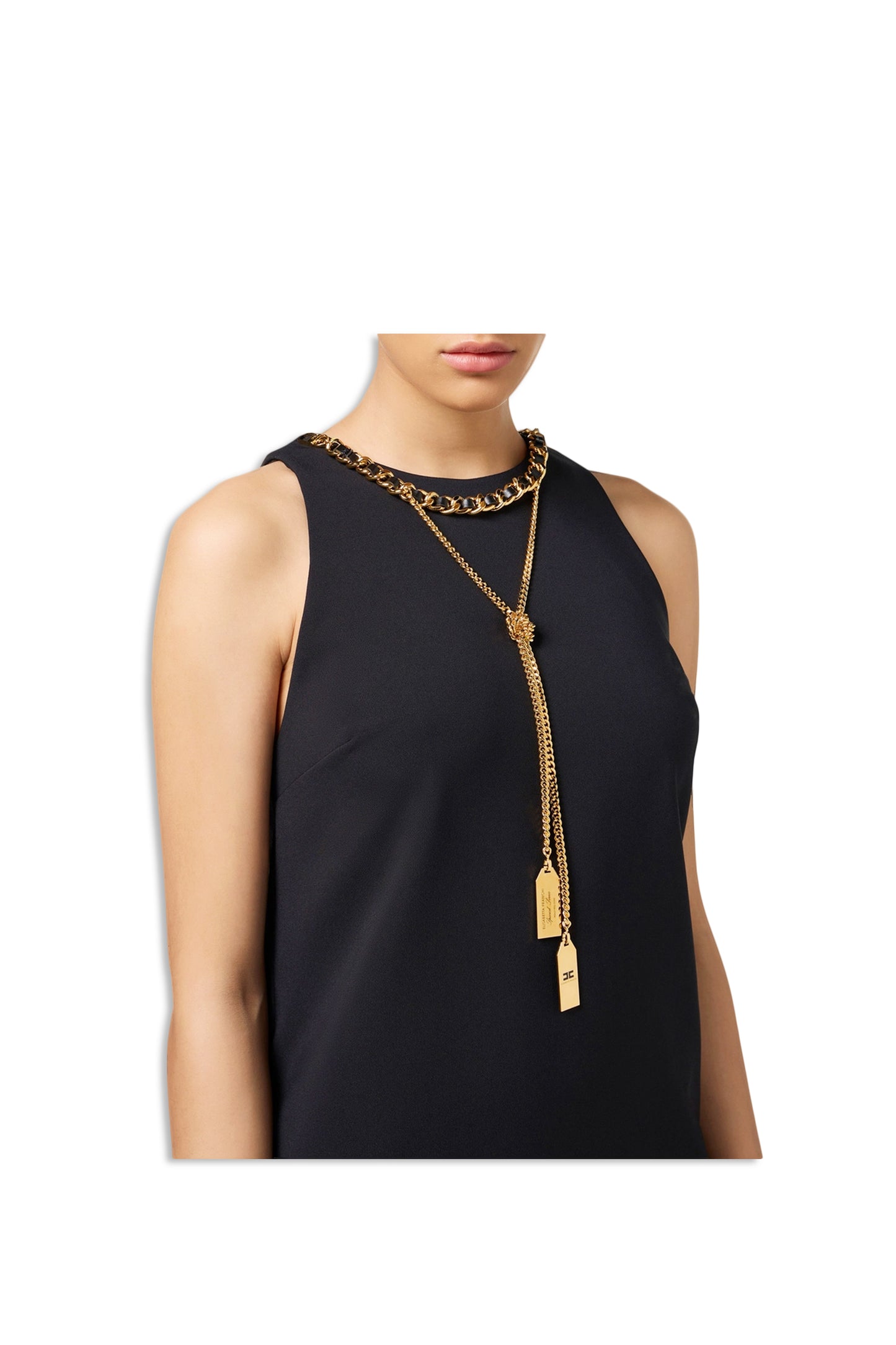 ELISABETTA FRANCHI Smanicato in crepe stretch