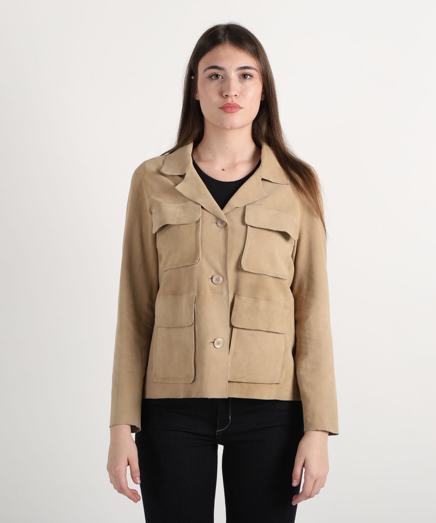 THE JACKIE LEATHERS Giacca in camoscio