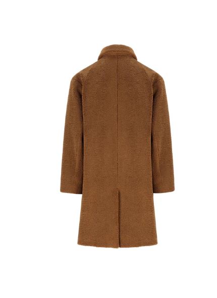 HERNO cappotto monopetto faux fur