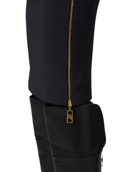 ELISABETTA FRANCHI Gonna midi in doppio crêpe stretch.